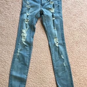 Aeropostale Skinny Ripped Jeans